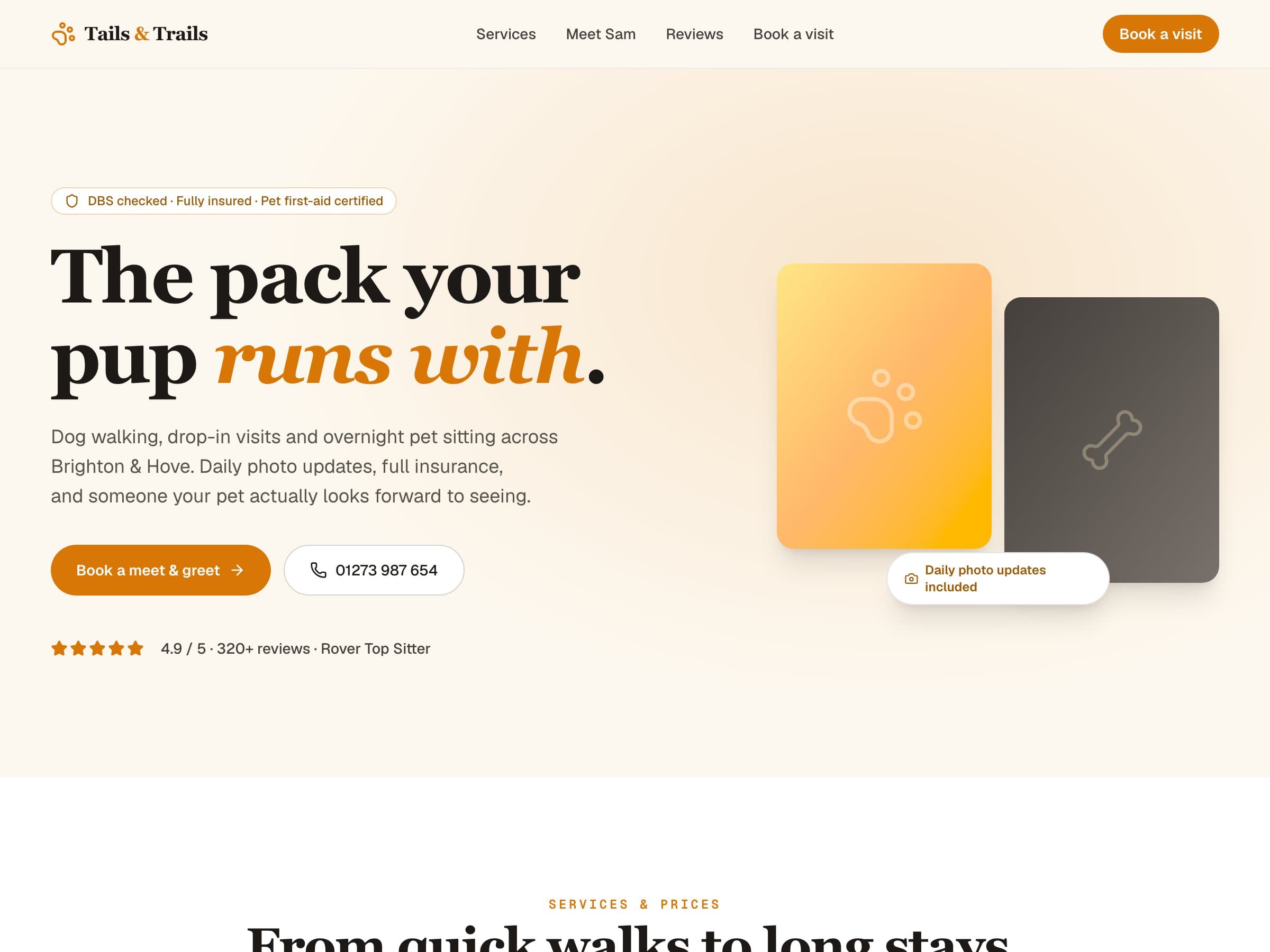 Tails & Trails demo site