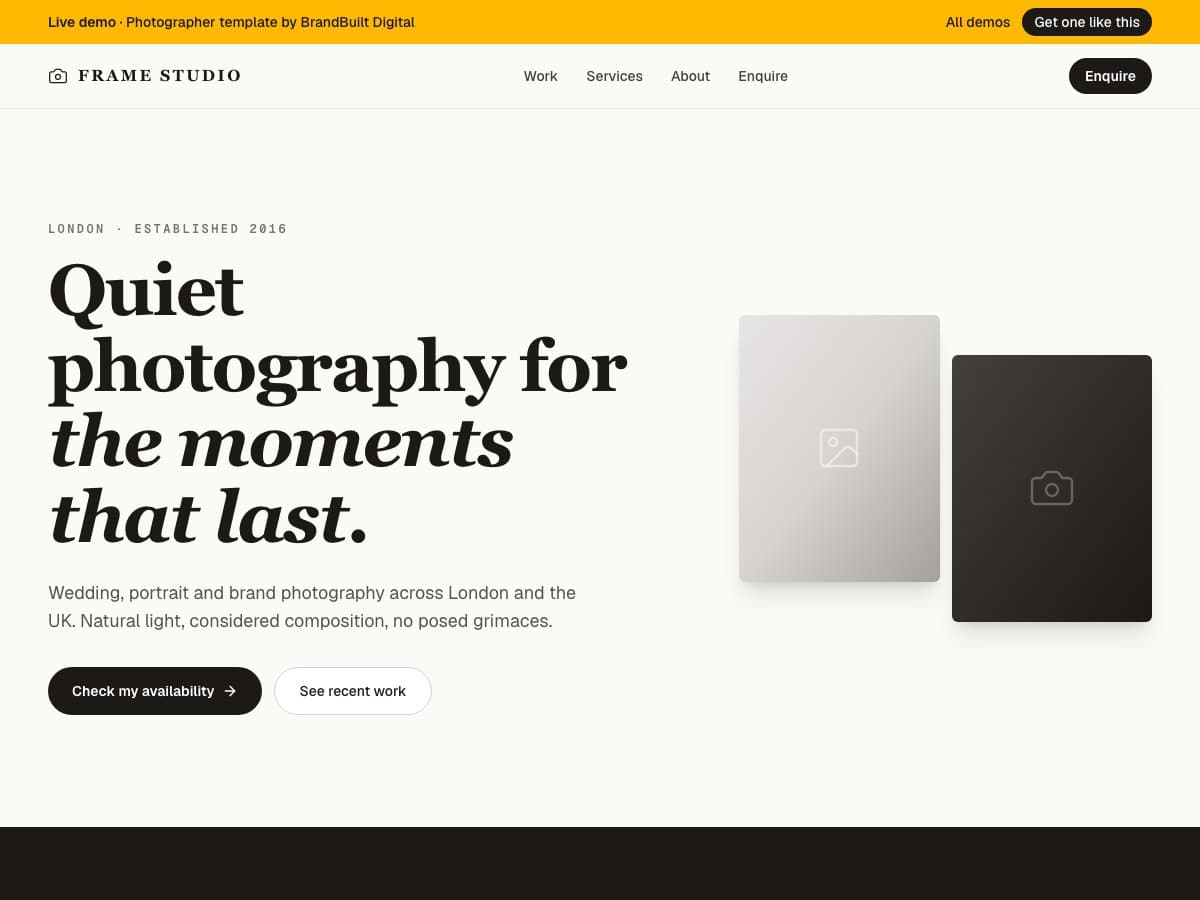 Frame Studio demo site