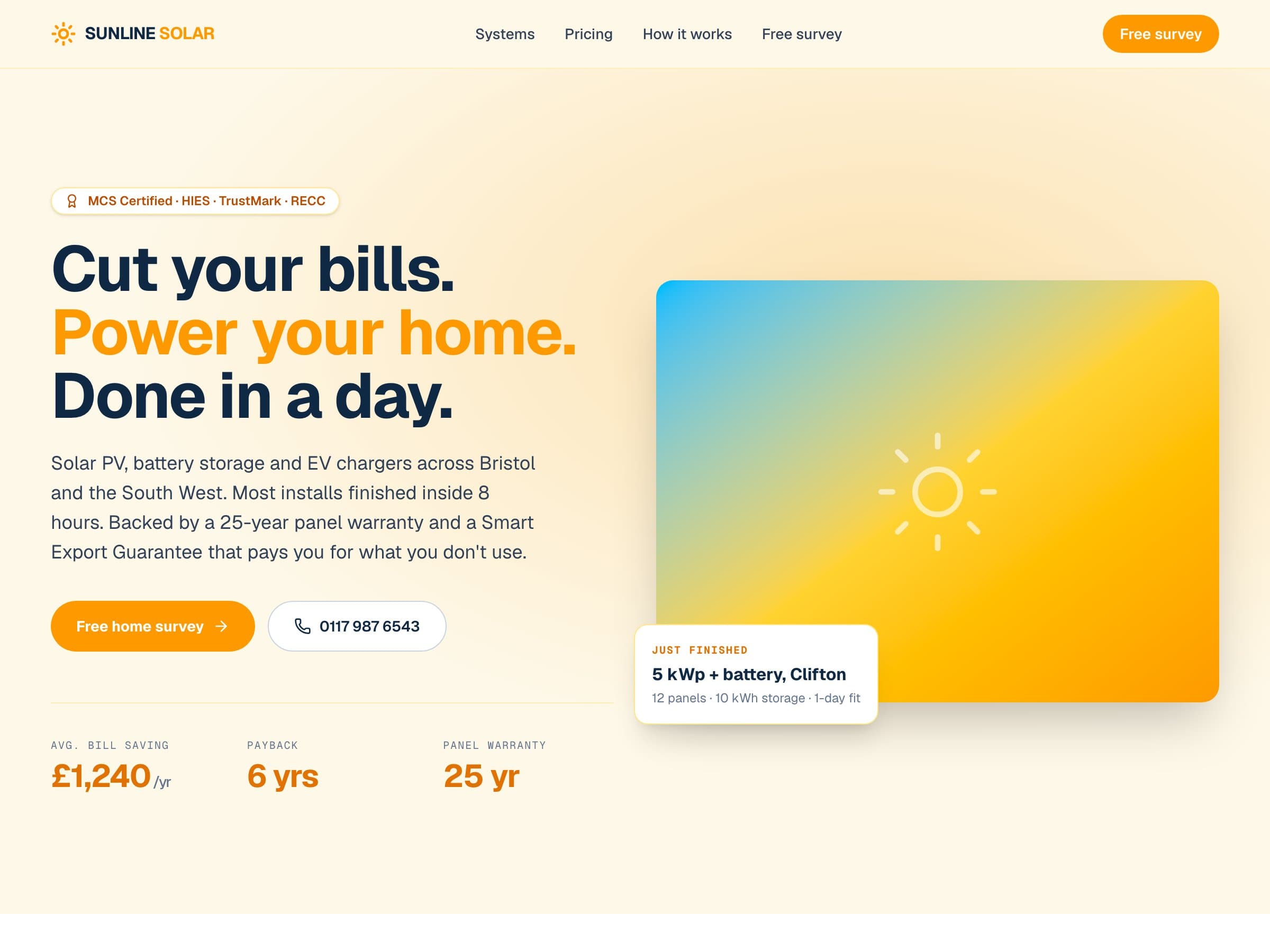 Sunline Solar Co demo site
