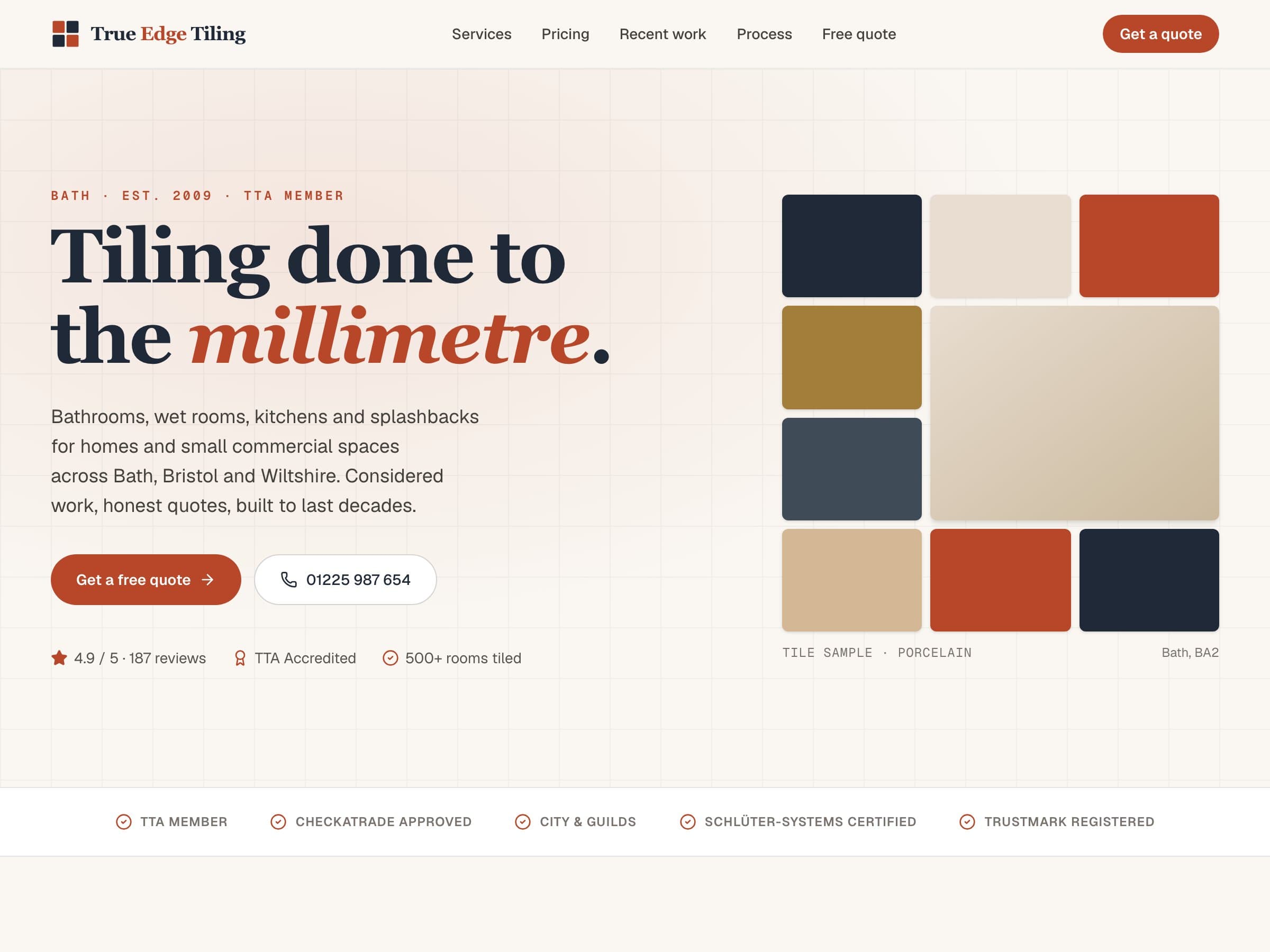 True Edge Tiling demo site